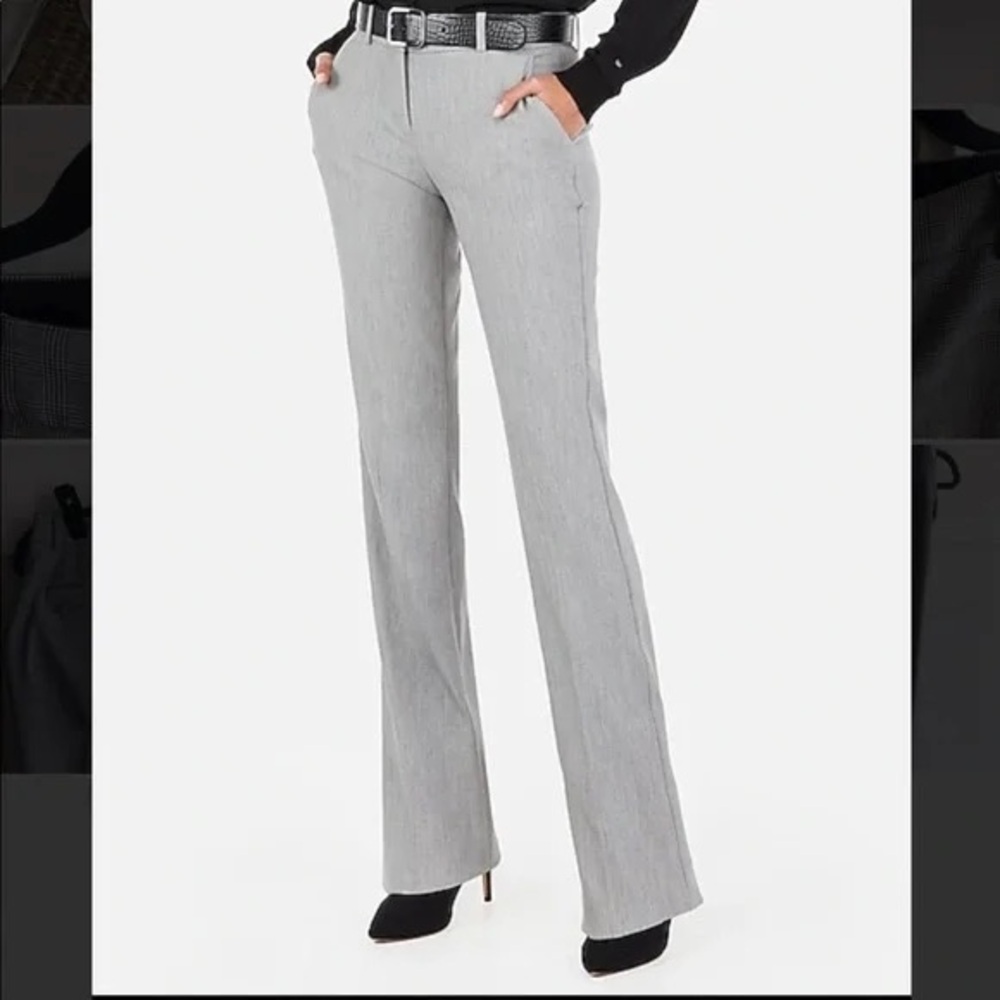 Express Columnist Barely Boot Low Rise gray